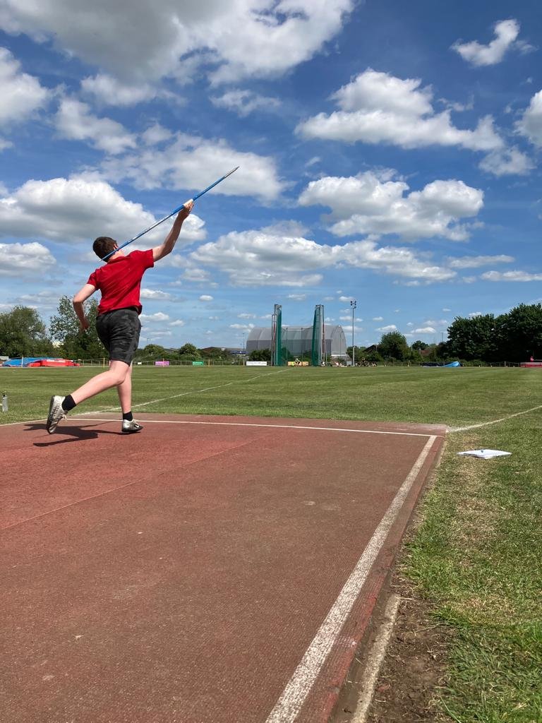 104 Cadet throwing the Javelin at Annual Athletics Competition